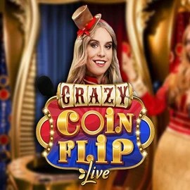 Crazy Coin Flip logo by Evolution Trickz Casino