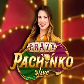 Live Casino logo of Crazy Pachinko from Evolution at Trickz Casino