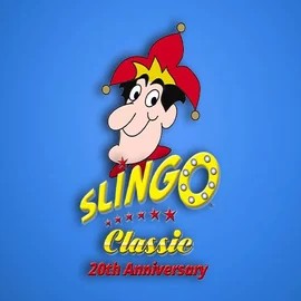 Slingo Classic 20th Anniversary slot logo by Slingo at Trickz Casino